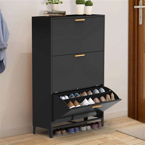 wayfair metal shoe storage cabinet